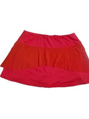 Tail brand Two-Tone Pink and Red Circle tennis  Skirt sz M